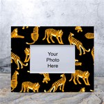 Seamless-exotic-pattern-with-tigers White Tabletop Photo Frame 4 x6  Front