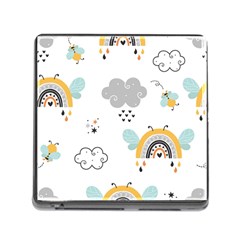 Art Pattern Design Wallpaper Background Print Memory Card Reader (square 5 Slot) by uniart180623