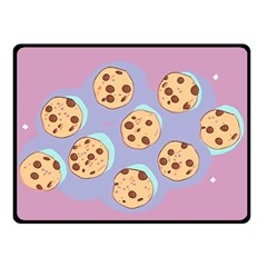 Cookies Chocolate Chips Chocolate Cookies Sweets Two Sides Fleece Blanket (small) by uniart180623
