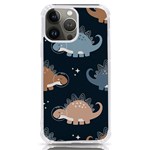 Dino Art Pattern Design Wallpaper Background iPhone 13 Pro Max TPU UV Print Case Front