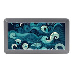Waves Ocean Sea Abstract Whimsical Abstract Art Memory Card Reader (mini) by uniart180623