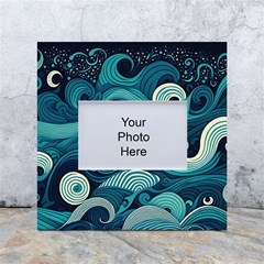 Waves Ocean Sea Abstract Whimsical Abstract Art White Box Photo Frame 4  X 6  by uniart180623