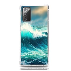 Waves Ocean Sea Tsunami Nautical Painting Samsung Galaxy Note 20 Tpu Uv Case by uniart180623
