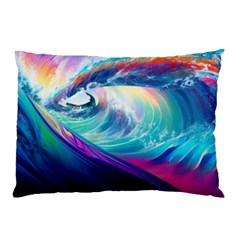Waves Ocean Sea Tsunami Nautical Nature Water Pillow Case (two Sides) by uniart180623