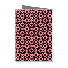 Mazipoodles Red Donuts Polka Dot  Mini Greeting Cards (pkg Of 8) by Mazipoodles
