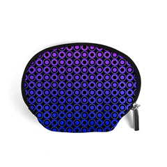 Mazipoodles Purple Pink Gradient Donuts Polka Dot Accessory Pouch (small) by Mazipoodles