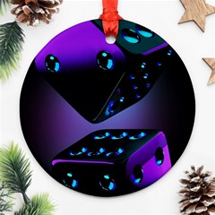 3d Ludo Game,gambling Ornament (round) by Bangk1t