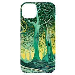 Nature Trees Forest Mystical Forest Jungle Iphone 14 Plus Black Uv Print Case by Ravend
