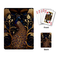 Peacock Plumage Bird Decorative Pattern Graceful Playing Cards Single Design (rectangle) by Ravend