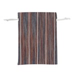 Dark digital Wood like Lightweight Drawstring Pouch (L) Front