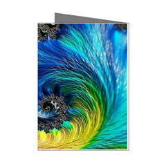 Colorful Digital Art Fractal Design Mini Greeting Cards (pkg Of 8) by uniart180623