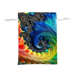 Colorful Digital Art Fractal Design Lightweight Drawstring Pouch (l) by uniart180623