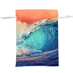Artistic Wave Sea Lightweight Drawstring Pouch (xl) by uniart180623
