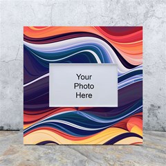 Wave Of Abstract Colors White Box Photo Frame 4  X 6  by uniart180623