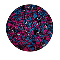 Grafitti Graffiti Abstract Artwork Digital Mini Round Pill Box (pack Of 5) by uniart180623