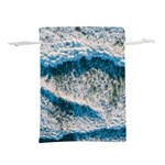 Waves Wave Nature Beach Lightweight Drawstring Pouch (S) Back