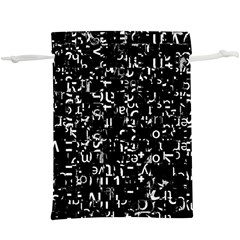 Abstract Secred Code Lightweight Drawstring Pouch (xl) by uniart180623