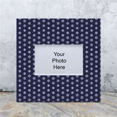 Snowflakes Abstract Snowflake Abstract Pattern White Box Photo Frame 4  X 6  by uniart180623