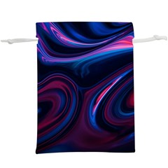 Purple Blue Swirl Abstract Lightweight Drawstring Pouch (xl) by uniart180623