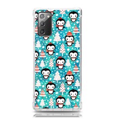 Blue Penguin Pattern Christmas Samsung Galaxy Note 20 Tpu Uv Case by uniart180623