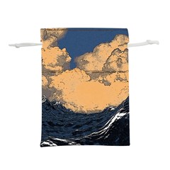 Waves Aesthetic Ocean Retro Sea Vintage Lightweight Drawstring Pouch (s) by uniart180623