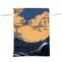 Waves Aesthetic Ocean Retro Sea Vintage Lightweight Drawstring Pouch (xl) by uniart180623