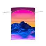 Sun Ultra Artistic 3d Illustration Sunset Lightweight Drawstring Pouch (S) Back
