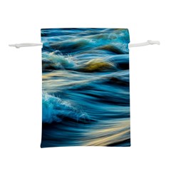 Waves Abstract Lightweight Drawstring Pouch (s) by uniart180623