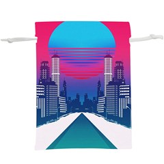 Retro Cityscape Artist Artwork Digital Art Lightweight Drawstring Pouch (xl) by uniart180623