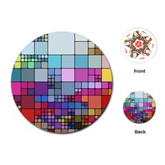 To Dye Abstract Visualization Playing Cards Single Design (round) by uniart180623