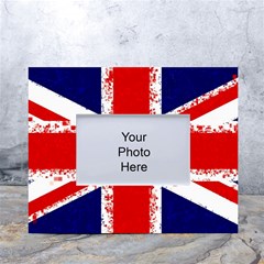 Union Jack London Flag Uk White Tabletop Photo Frame 4 x6  by Celenk