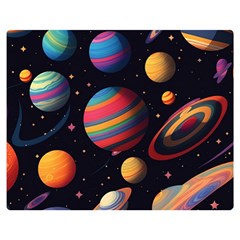 Planet Star Fantasy Premium Plush Fleece Blanket (medium) by Simbadda