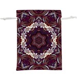 Rosette Kaleidoscope Mosaic Abstract Background Lightweight Drawstring Pouch (XL) Front