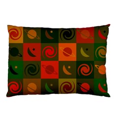 Space Pattern Multicolour Pillow Case (two Sides) by Simbadda