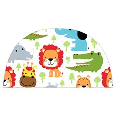 Seamless Pattern Vector With Animals Cartoon Anti Scalding Pot Cap by Simbadda