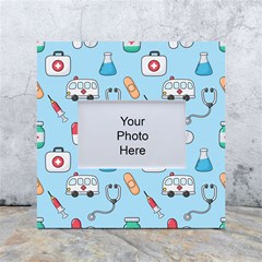 Medical Seamless Pattern White Box Photo Frame 4  X 6  by Simbadda