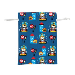 Racing-car-printing-set-cartoon-vector-pattern Lightweight Drawstring Pouch (m) by Simbadda