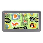 Seamless-pattern-with-wildlife-animals-cartoon Memory Card Reader (Mini) Front