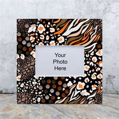 Trendy Mix Animal Skin Prints White Box Photo Frame 4  X 6  by Simbadda