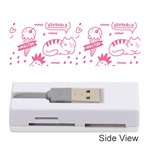 Cute-girly-seamless-pattern Memory Card Reader (Stick) Front