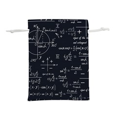 Mathematical-seamless-pattern-with-geometric-shapes-formulas Lightweight Drawstring Pouch (l) by Simbadda