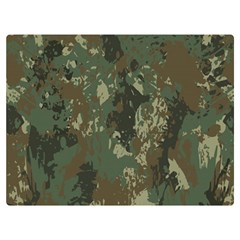 Camouflage-splatters-background Premium Plush Fleece Blanket (extra Small) by Simbadda