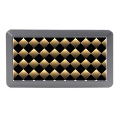 Golden-chess-board-background Memory Card Reader (mini) by Simbadda