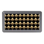 Golden-chess-board-background Memory Card Reader (Mini) Front