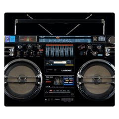 Vintage Radio Premium Plush Fleece Blanket (small) by Proyonanggan