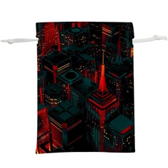 A Dark City Vector Lightweight Drawstring Pouch (xl) by Proyonanggan