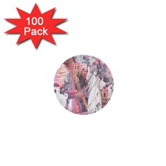 Vintage Landmarks Travel 1  Mini Buttons (100 Pack)  by Proyonanggan