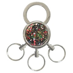 Colorful Abstract Background 3-ring Key Chain by Proyonanggan