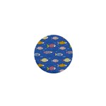 Sea Fish Blue Submarine Animal 1  Mini Magnets Front