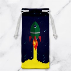 Rocket Halftone Astrology Astronaut Jewelry Bag by Bangk1t